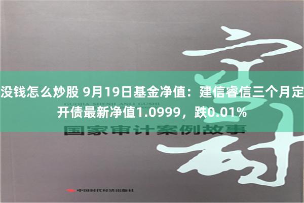 没钱怎么炒股 9月19日基金净值：建信睿信三个月定开债最新净值1.0999，跌0.01%