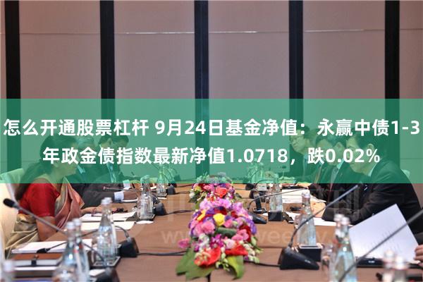 怎么开通股票杠杆 9月24日基金净值：永赢中债1-3年政金债指数最新净值1.0718，跌0.02%