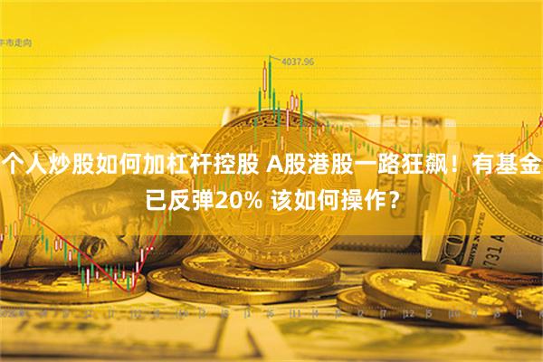 个人炒股如何加杠杆控股 A股港股一路狂飙！有基金已反弹20% 该如何操作？